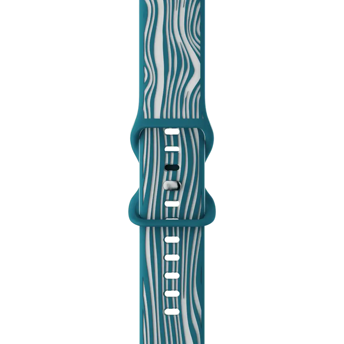 Silicone Sport Apple Watch Band - River Currents