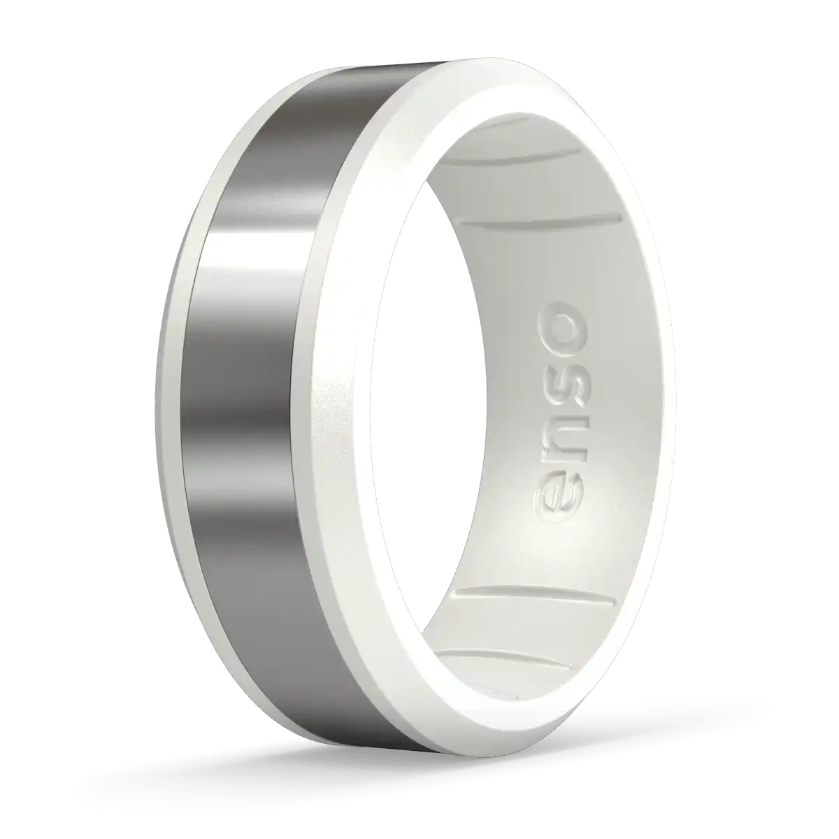 Axis Hybrid Ring - Pearl & Titanium