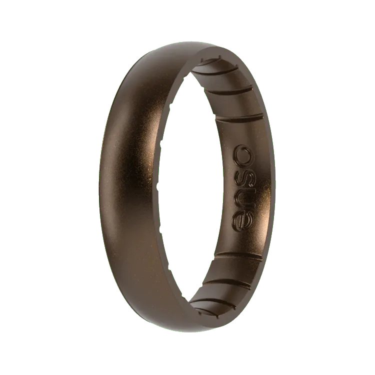 Thin Elements Ring - Meteorite
