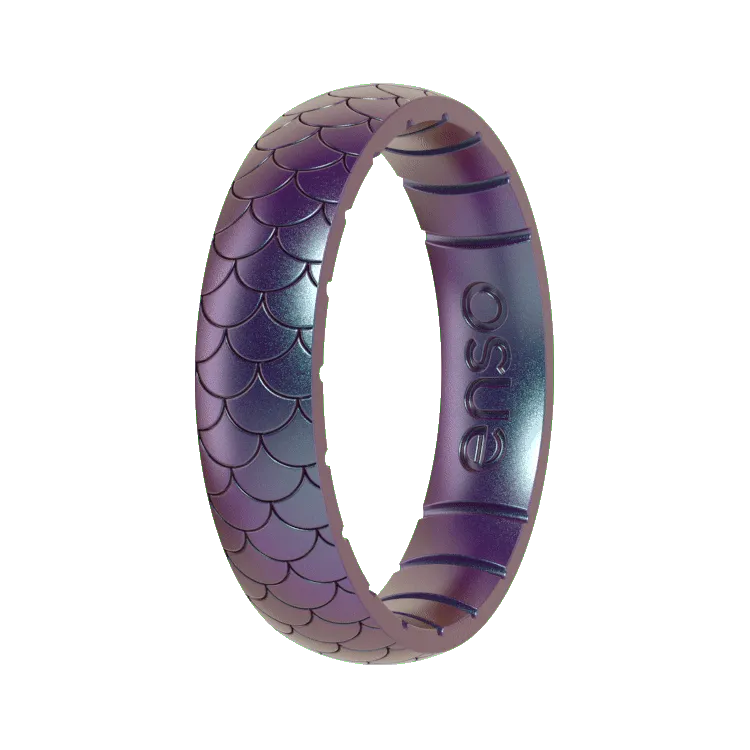 Thin Mermaid Scale Ring - Mermaid