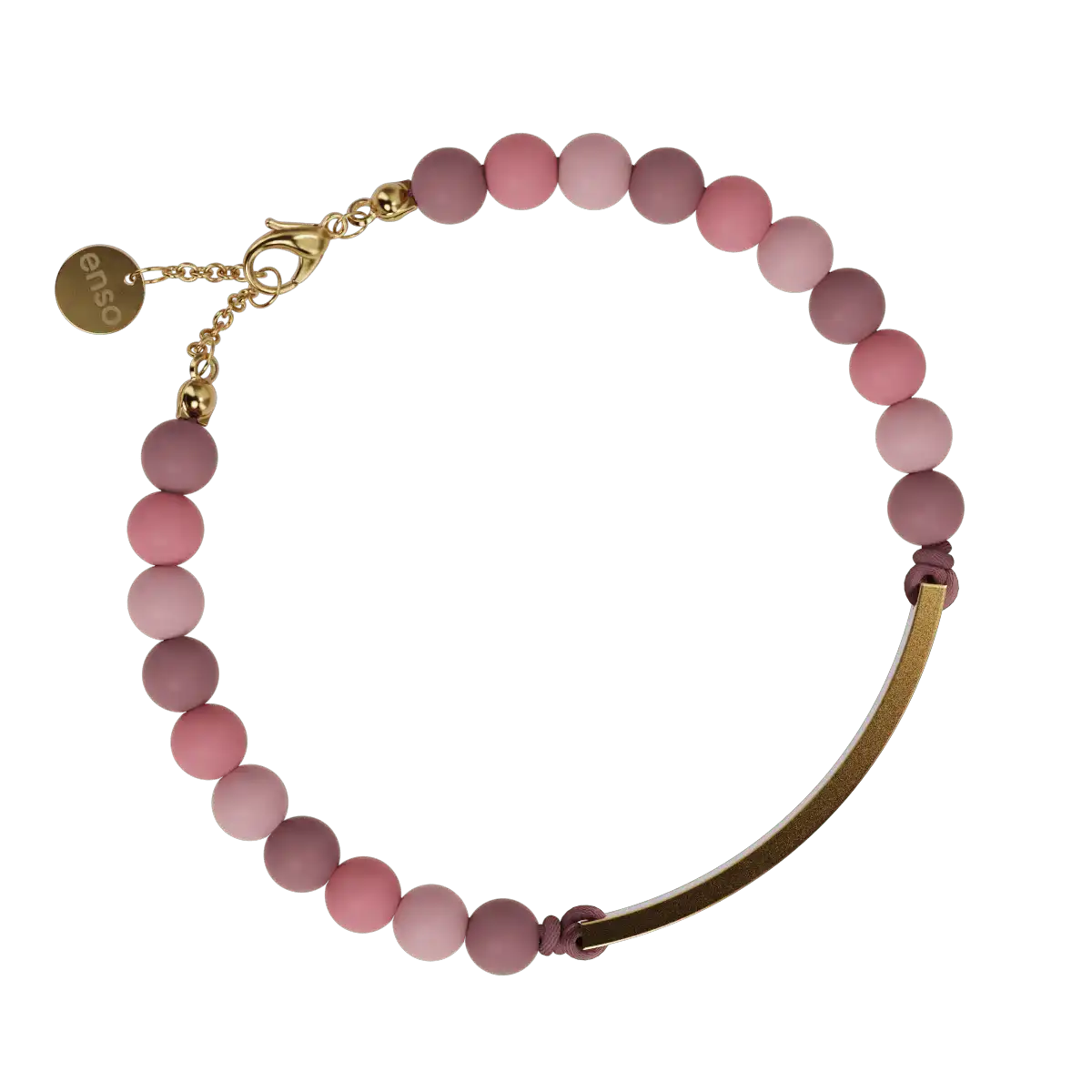 Engravable Bar Bracelet - Desert Rose & Gold
