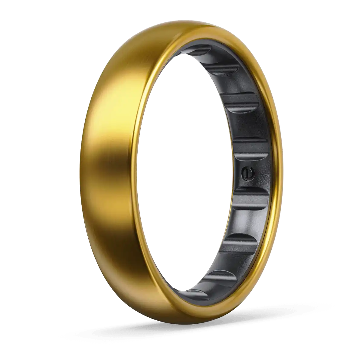 Thin Metal Hybrid Ring - 18K Gold Plated Titanium