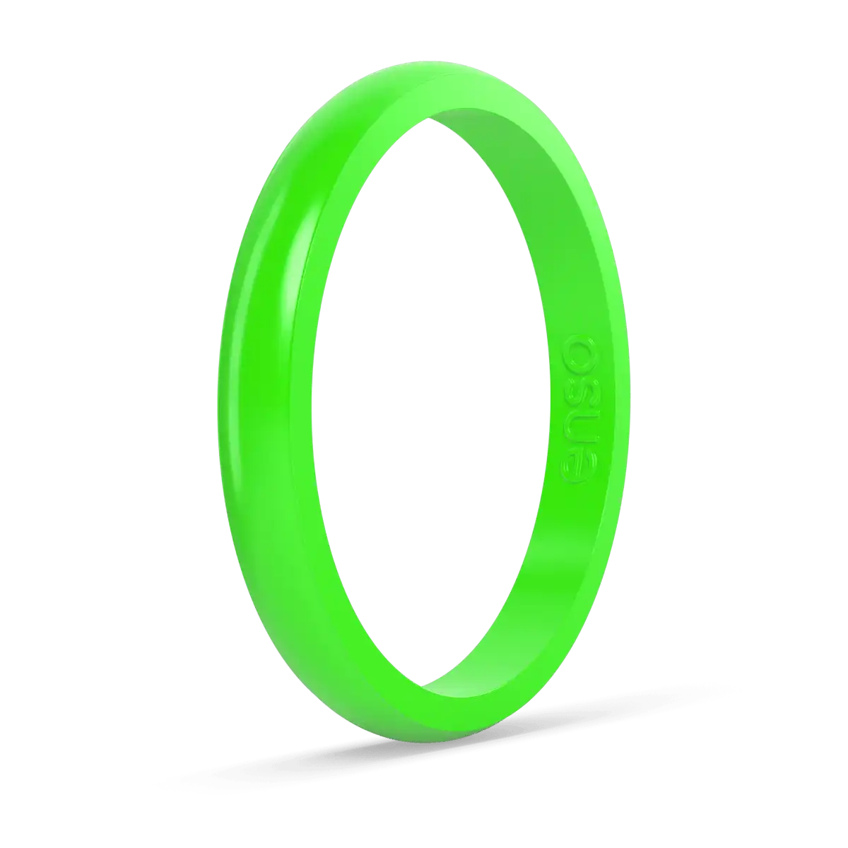 Stackable Ring - Laser Lime