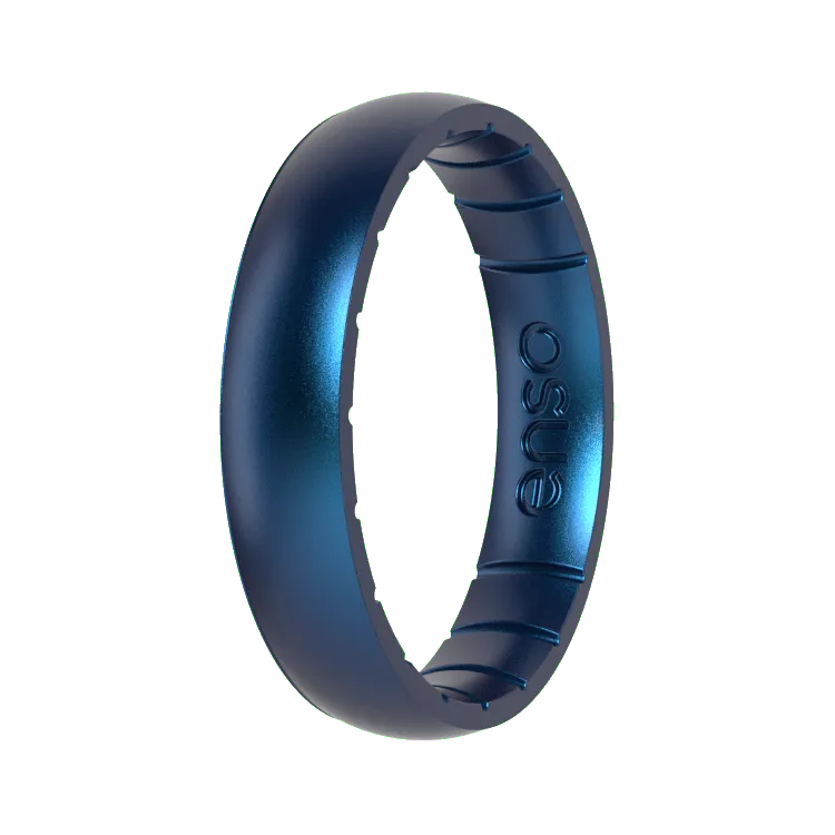 Thin Elements Ring - Cobalt