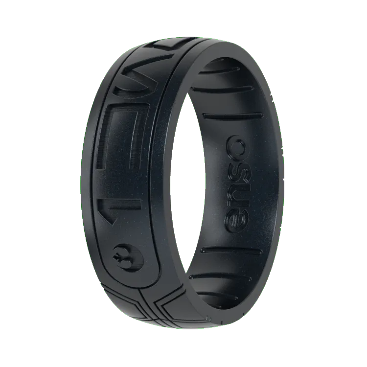 I Know (Aurebesh) Star Wars™ Ring - Black Pearl