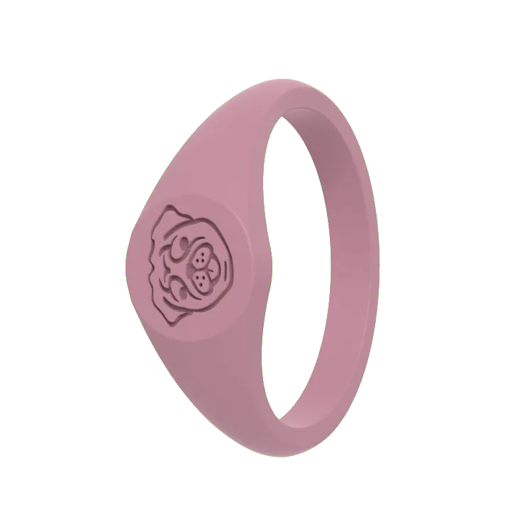 Pug Small Signet Ring