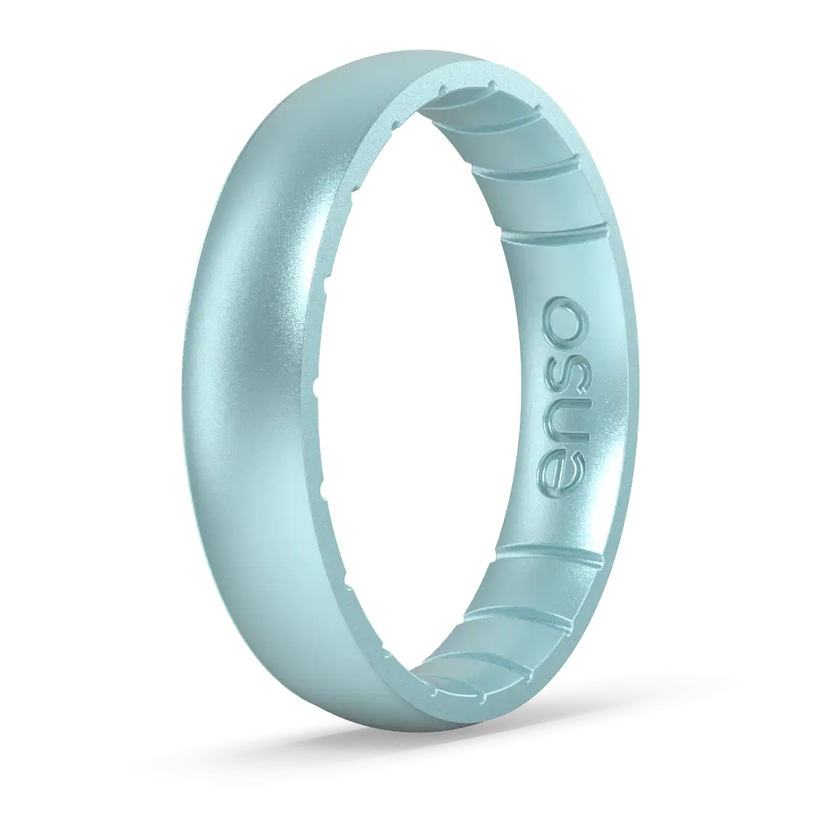 Thin Birthstone Ring - Aquamarine