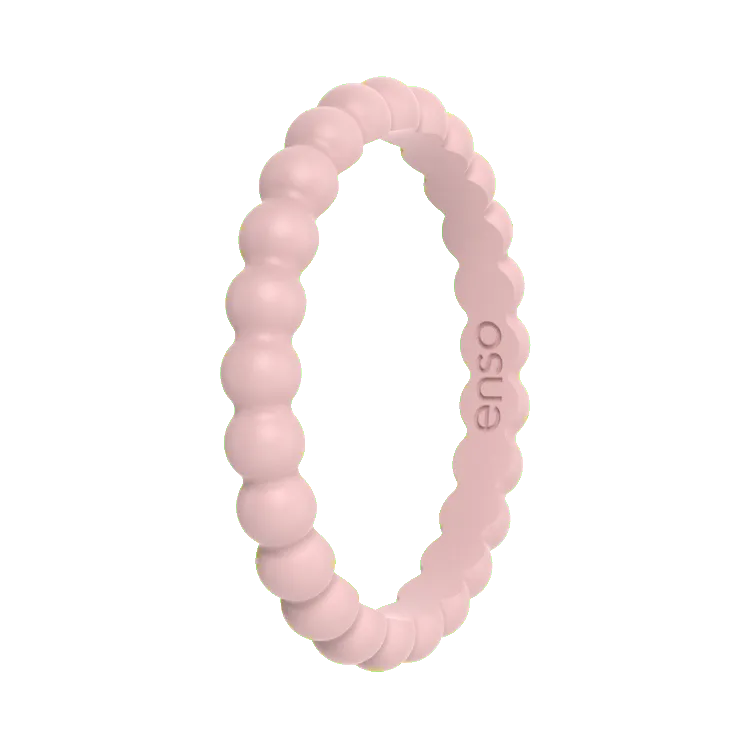 Beaded Ring - Pink Sand