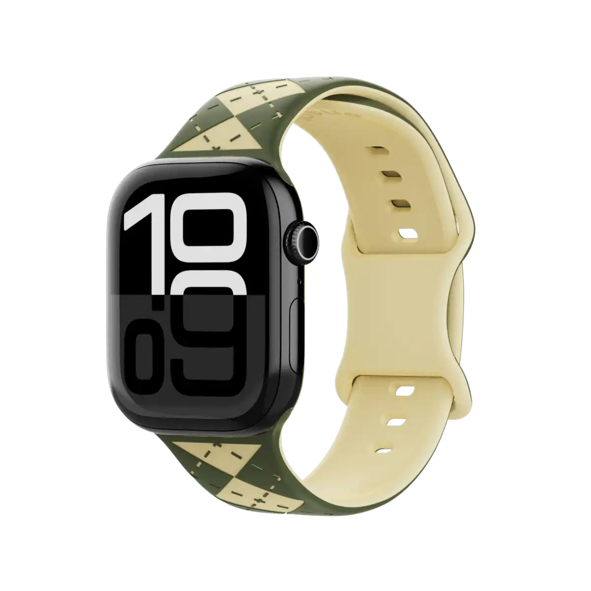 Silicone Sport Apple Watch Band -  Forest Argyle
