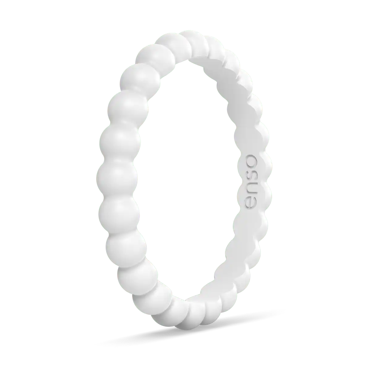 Beaded Ring - White