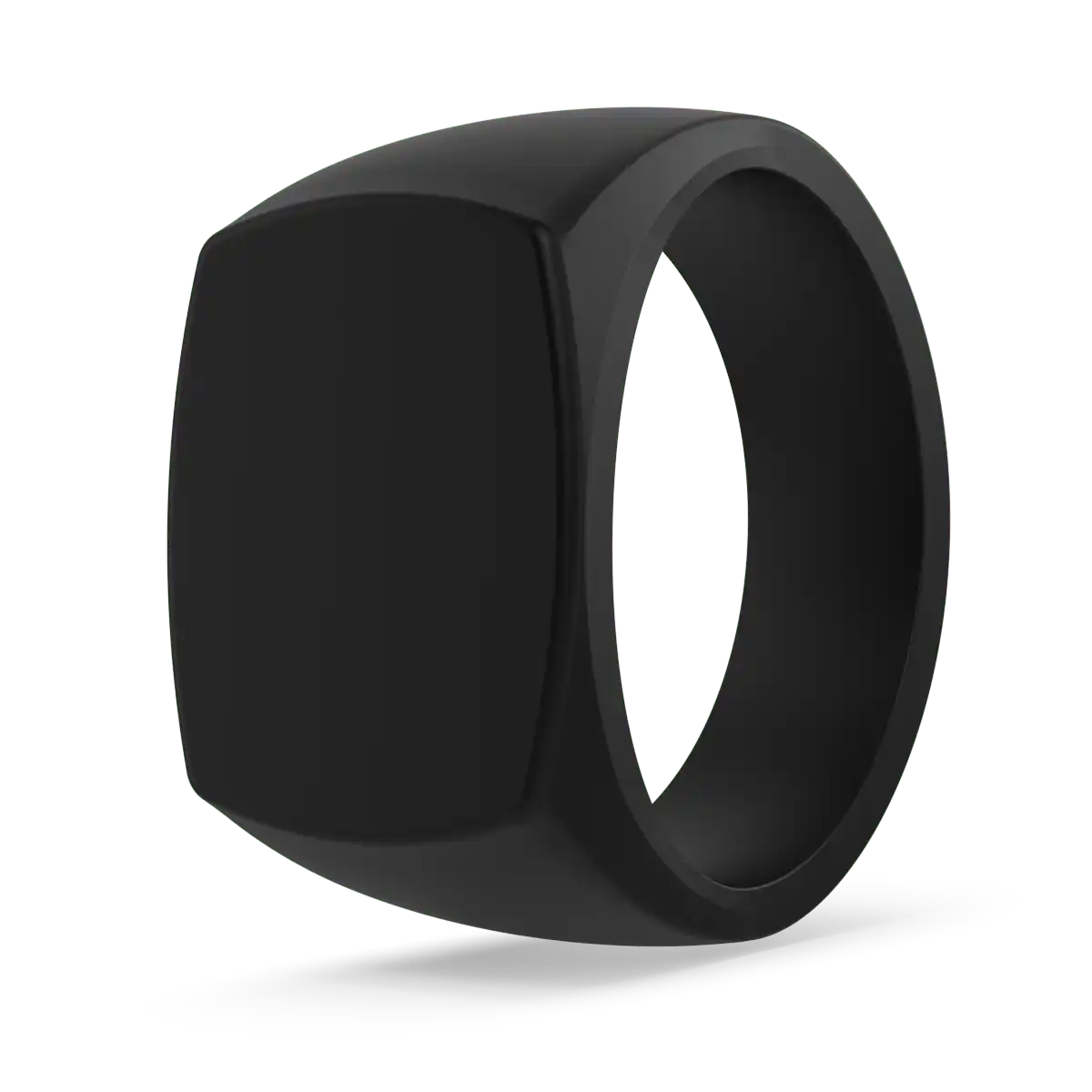 Grand Signet Ring - Obsidian