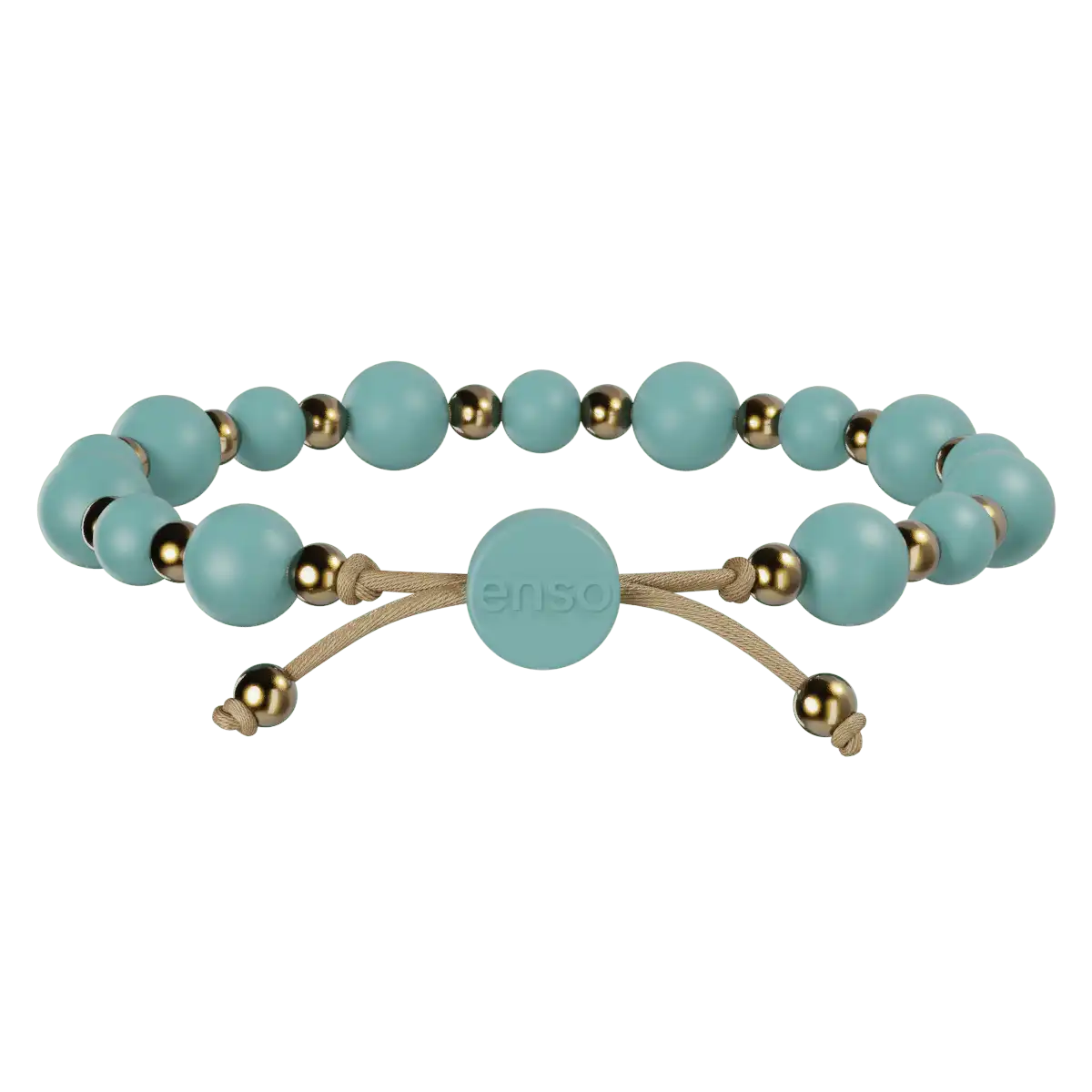 Slider Bracelet - Turquoise & Gold