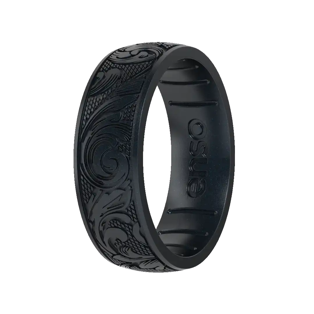 Flourish Ring - Black Pearl