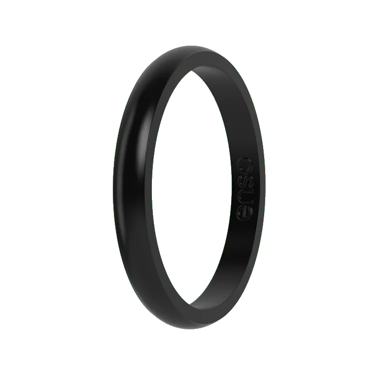 Stackable Ring - Obsidian