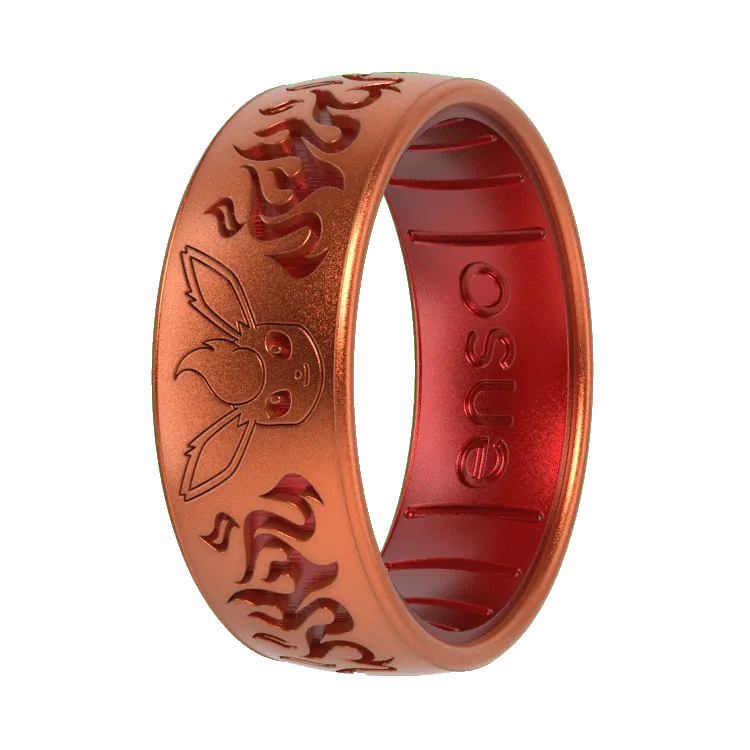 Flareon Pokémon Ring - Rust Orange