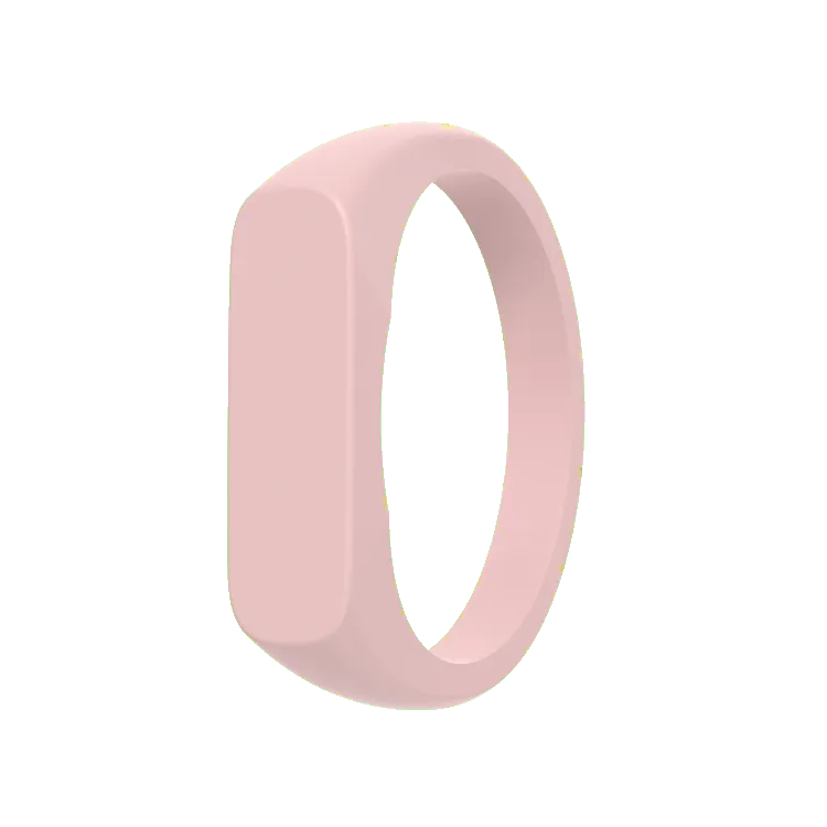 Bar Signet Ring - Pink Sand