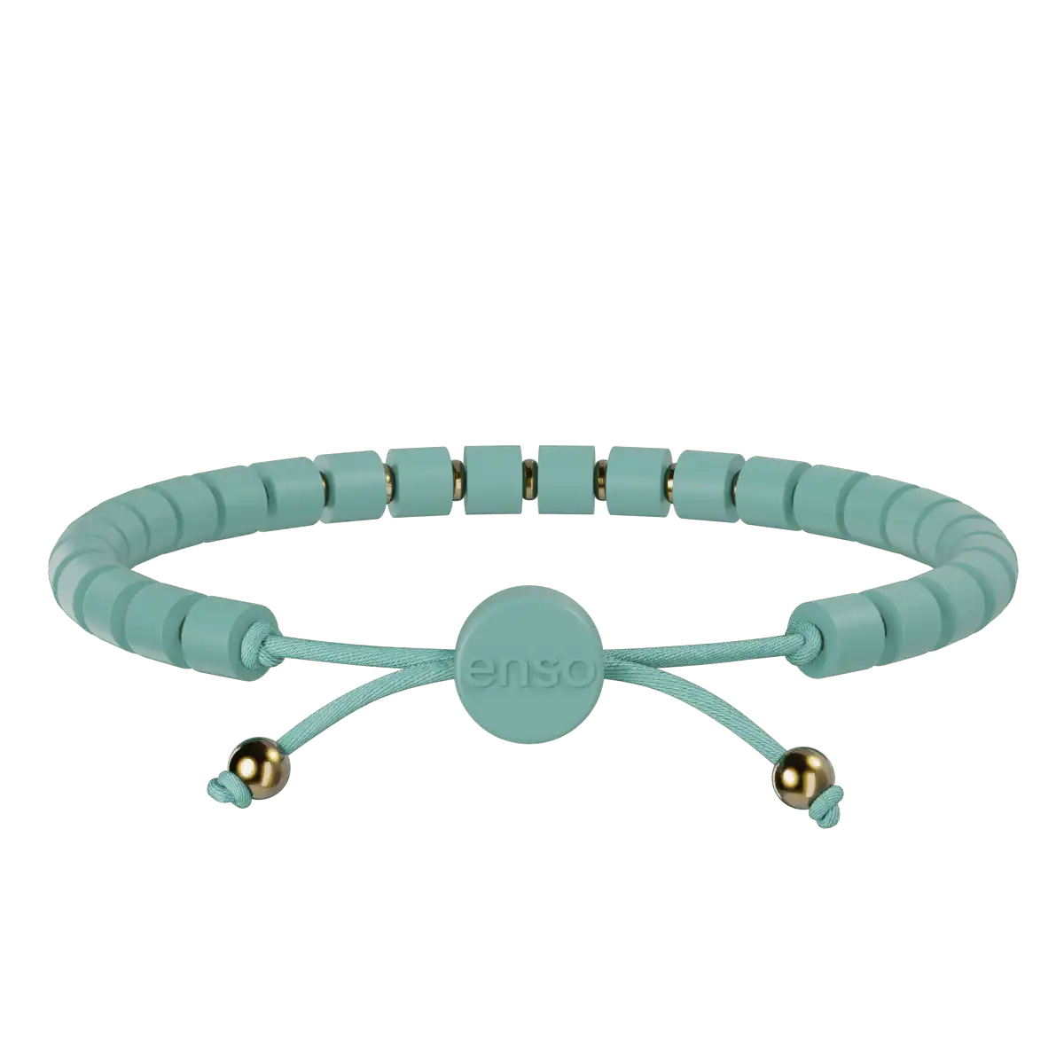 Heishi Slider Bracelet - Tropical Mist & Gold