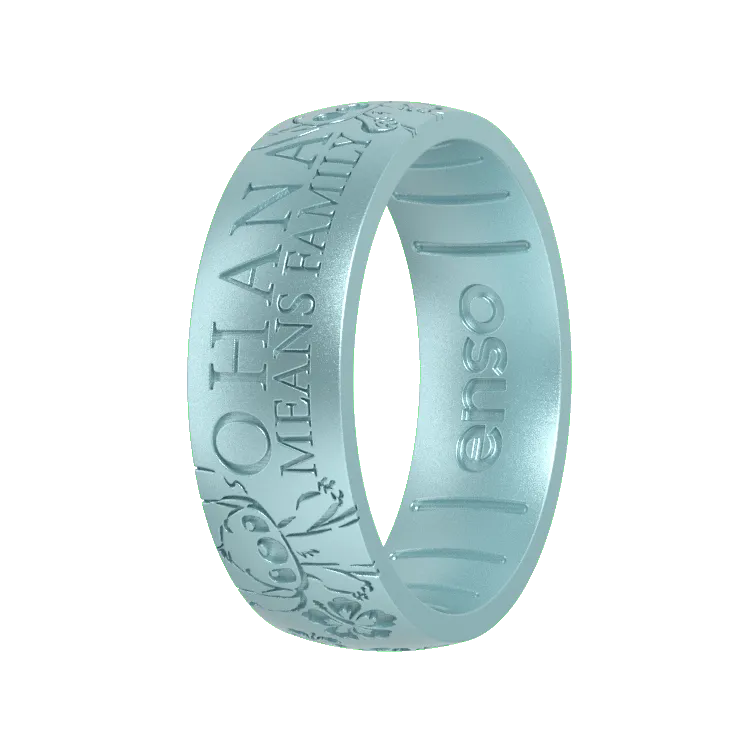 Ohana Means Family Lilo & Stitch Disney Ring - Aquamarine