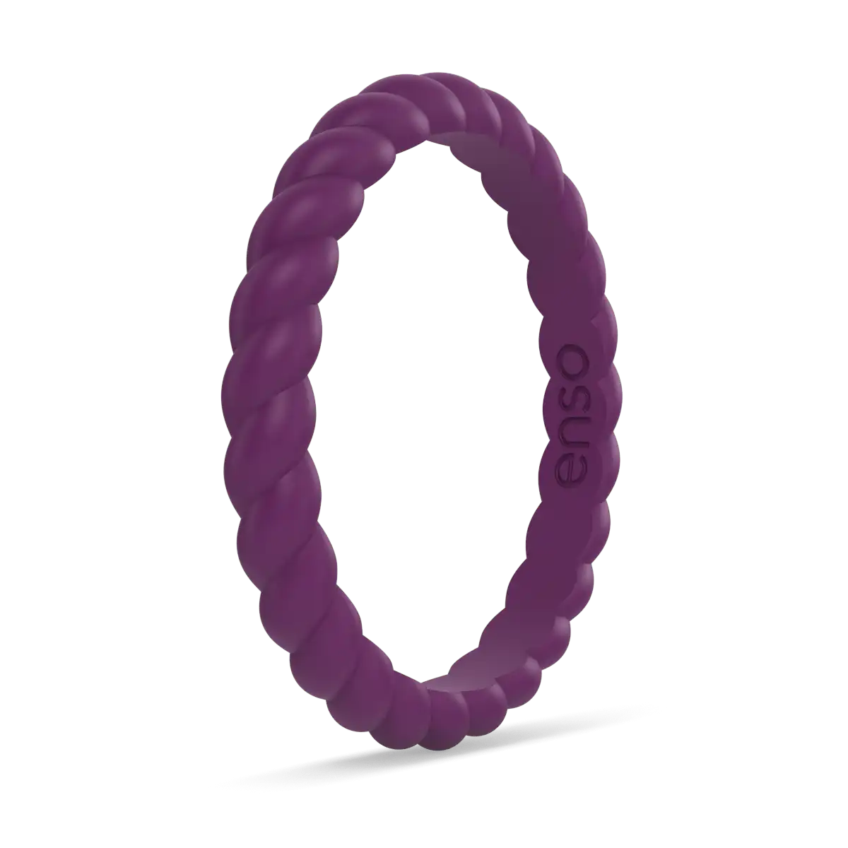 Braided Ring - Plum