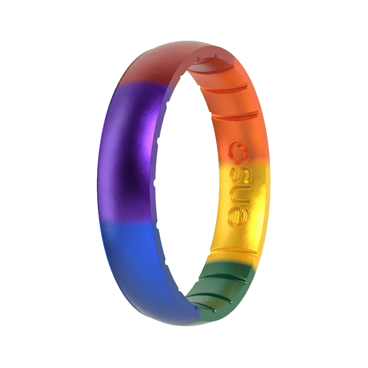 Thin Handcrafted Ring - Pride