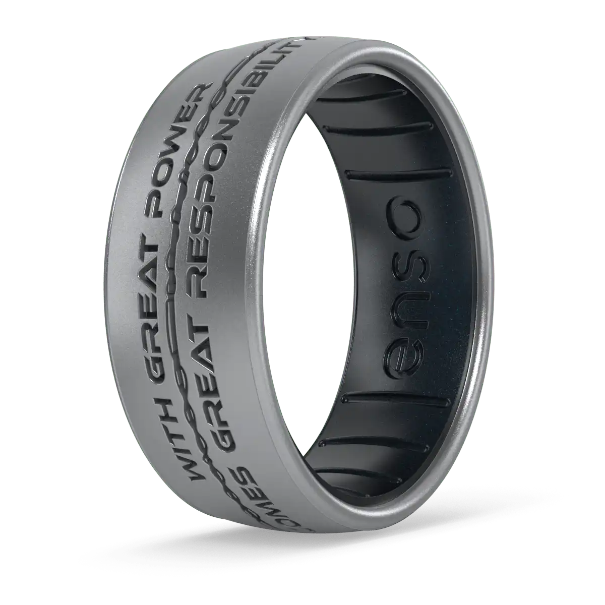 Power & Responsibility Spider-Man Marvel Ring - Silver