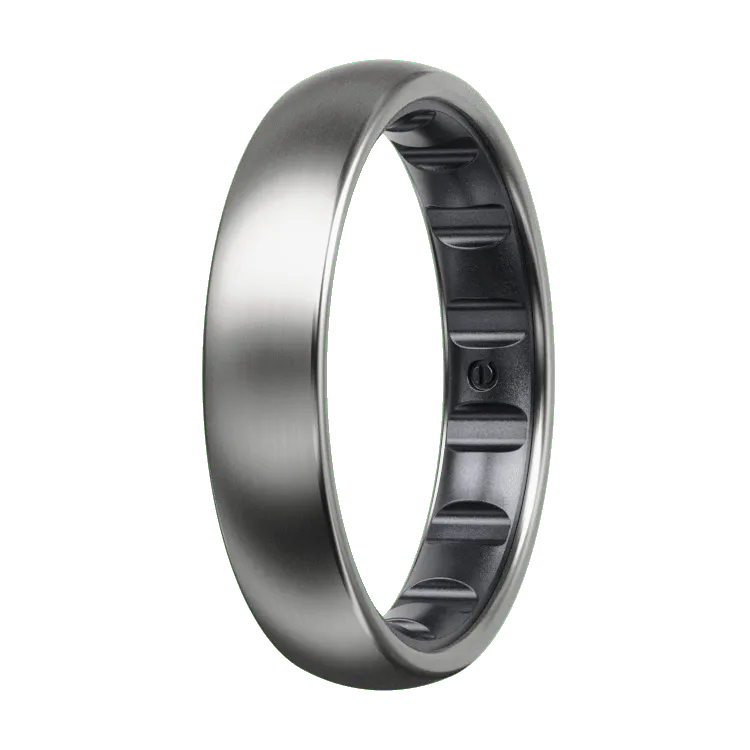 Thin Metal Hybrid Ring - Titanium