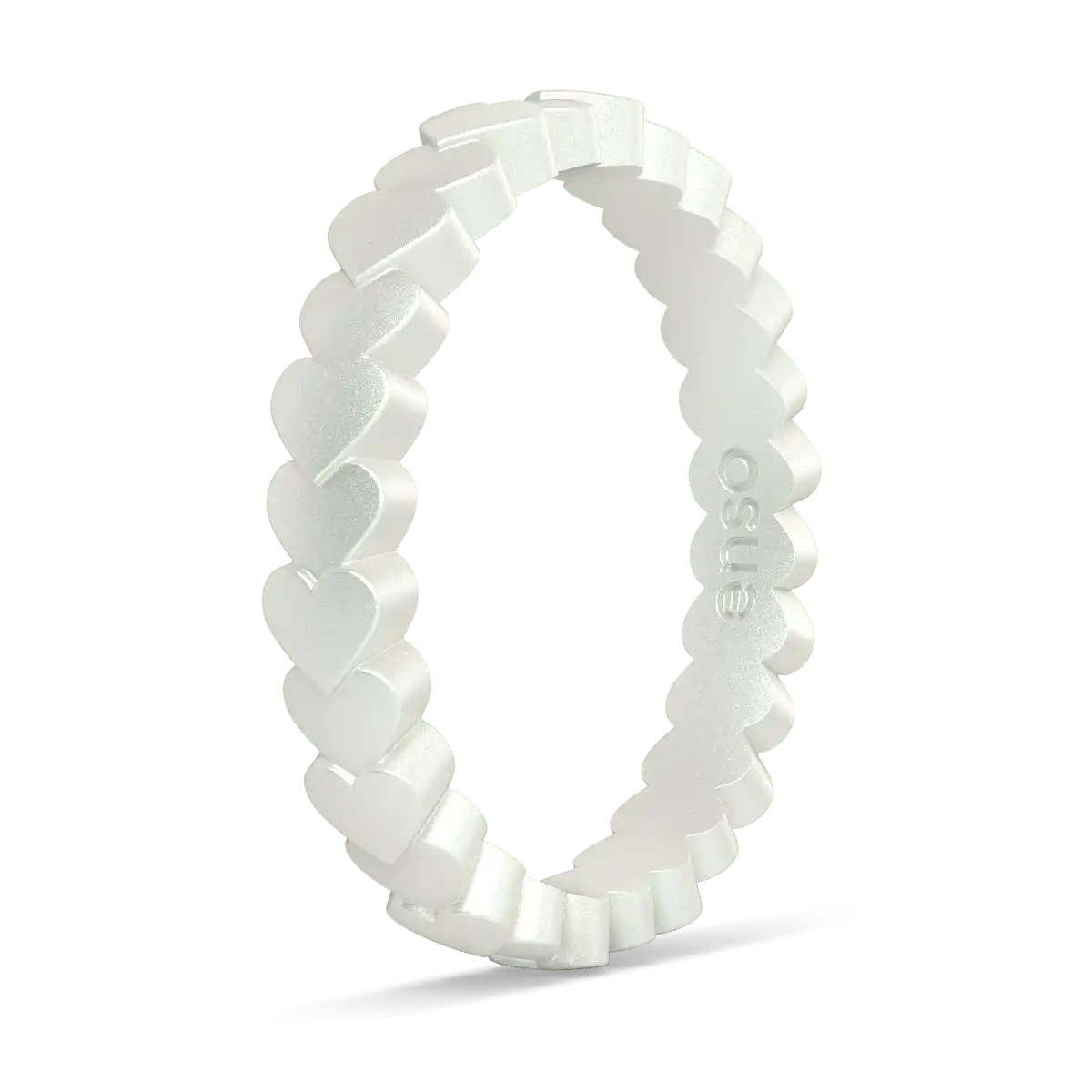 Hearts Ring - Metallic Pearl