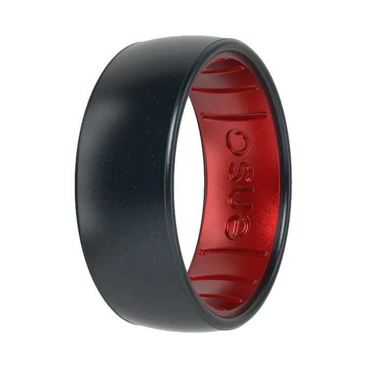 Metallic Dualtone Ring - Black Pearl & Ruby