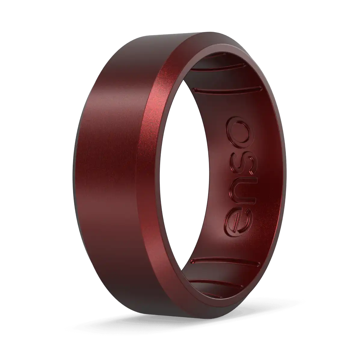 Elements Bevel Ring - Dark Ruby