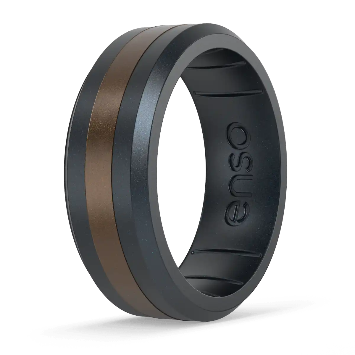 Axis Ring - Black Pearl & Meteorite