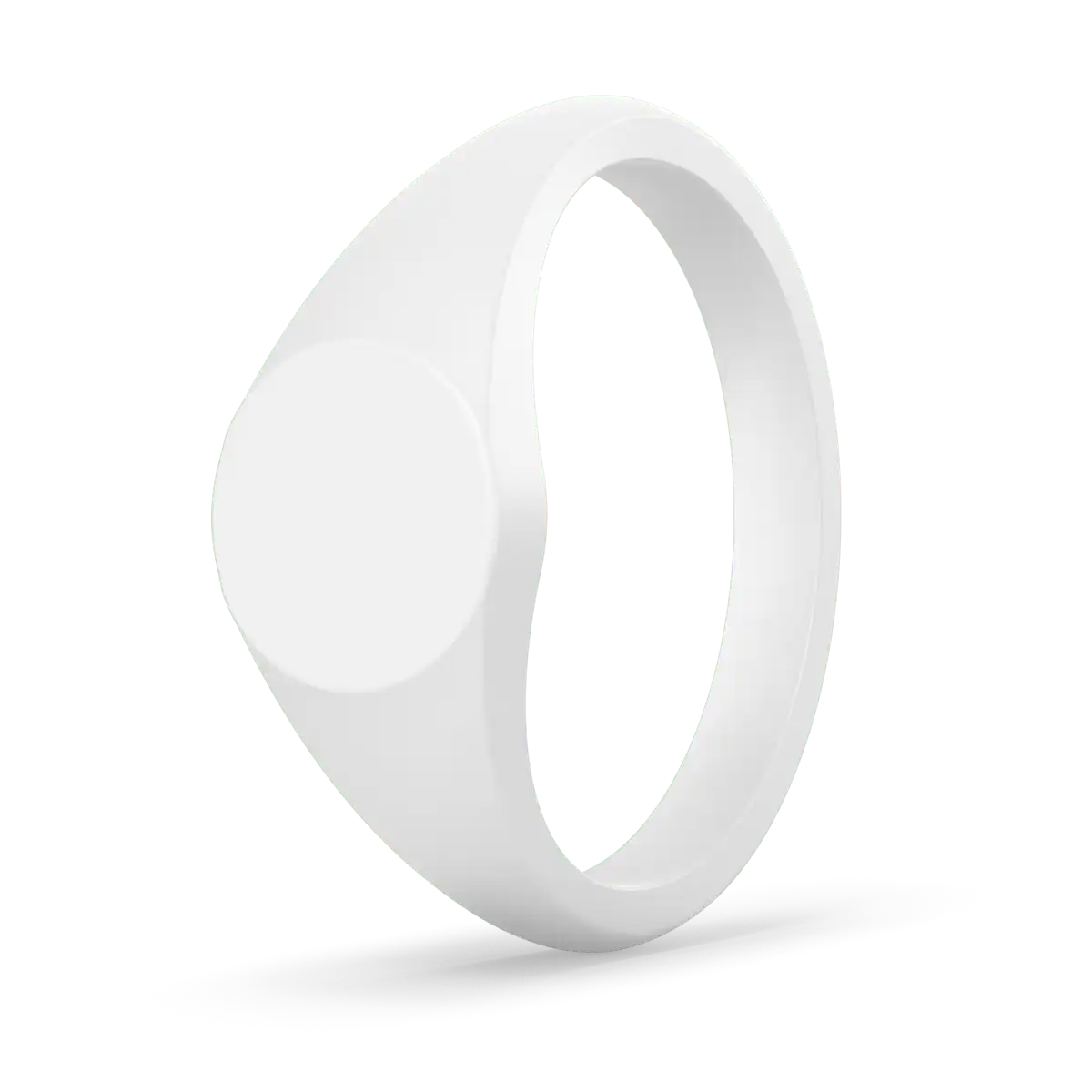 Small Signet Ring - White