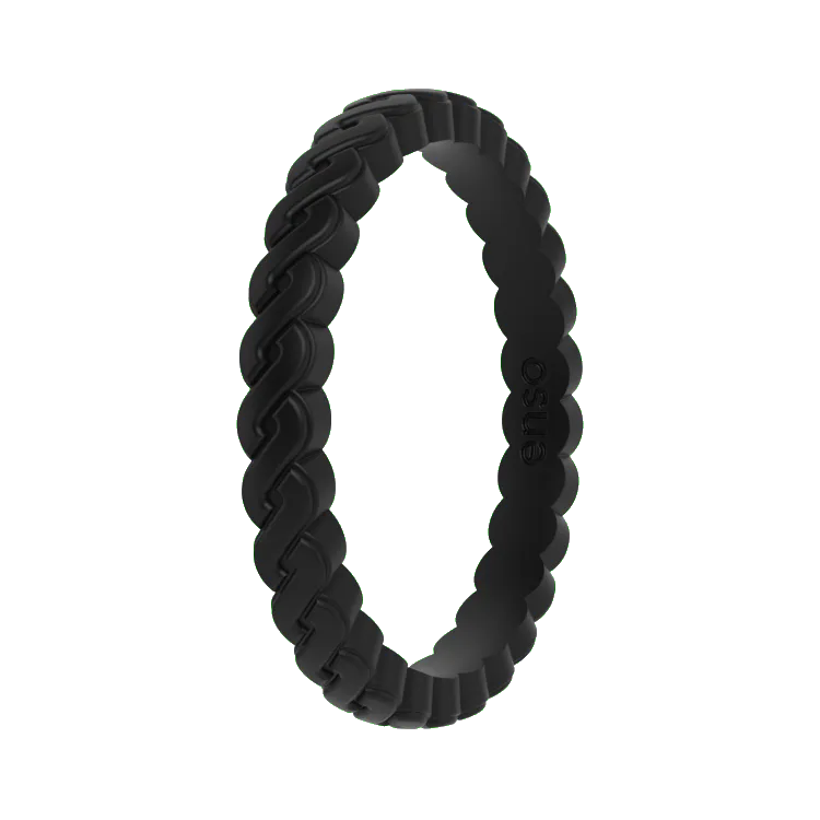 Chain Ring - Obsidian