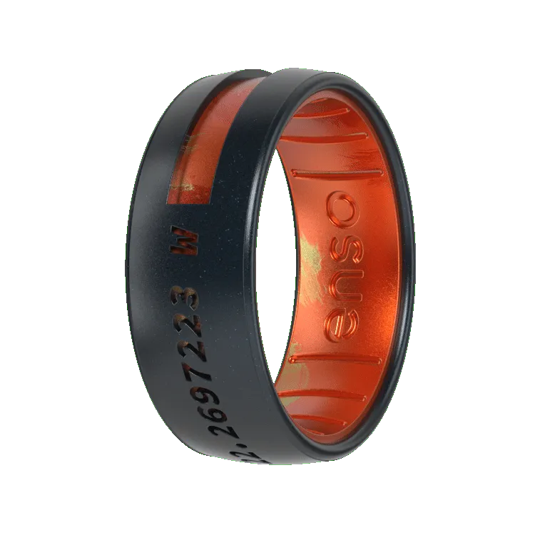 Eldfjall Band Coordinate Chris Burkard Ring - Black Pearl