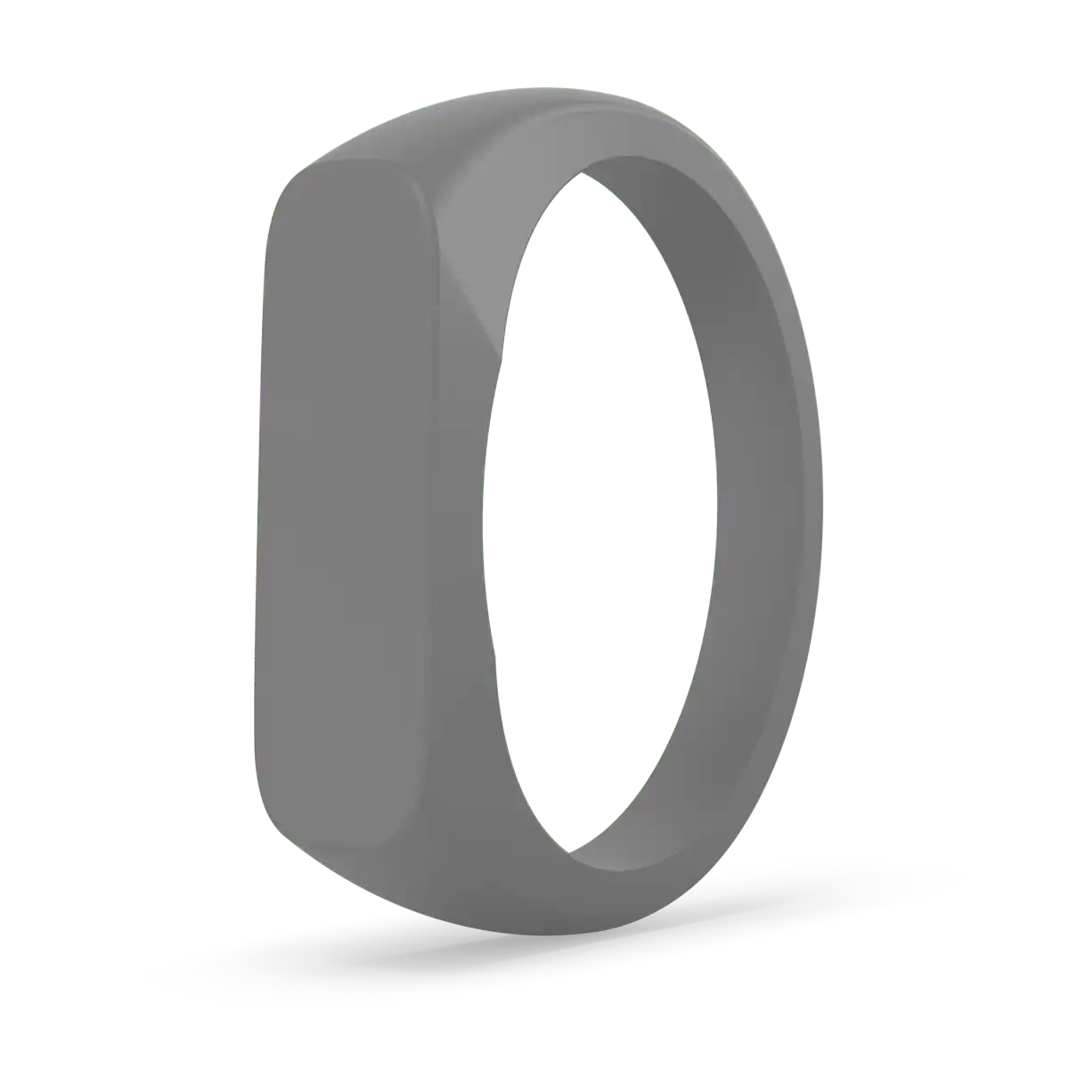 Bar Signet Ring - Gray