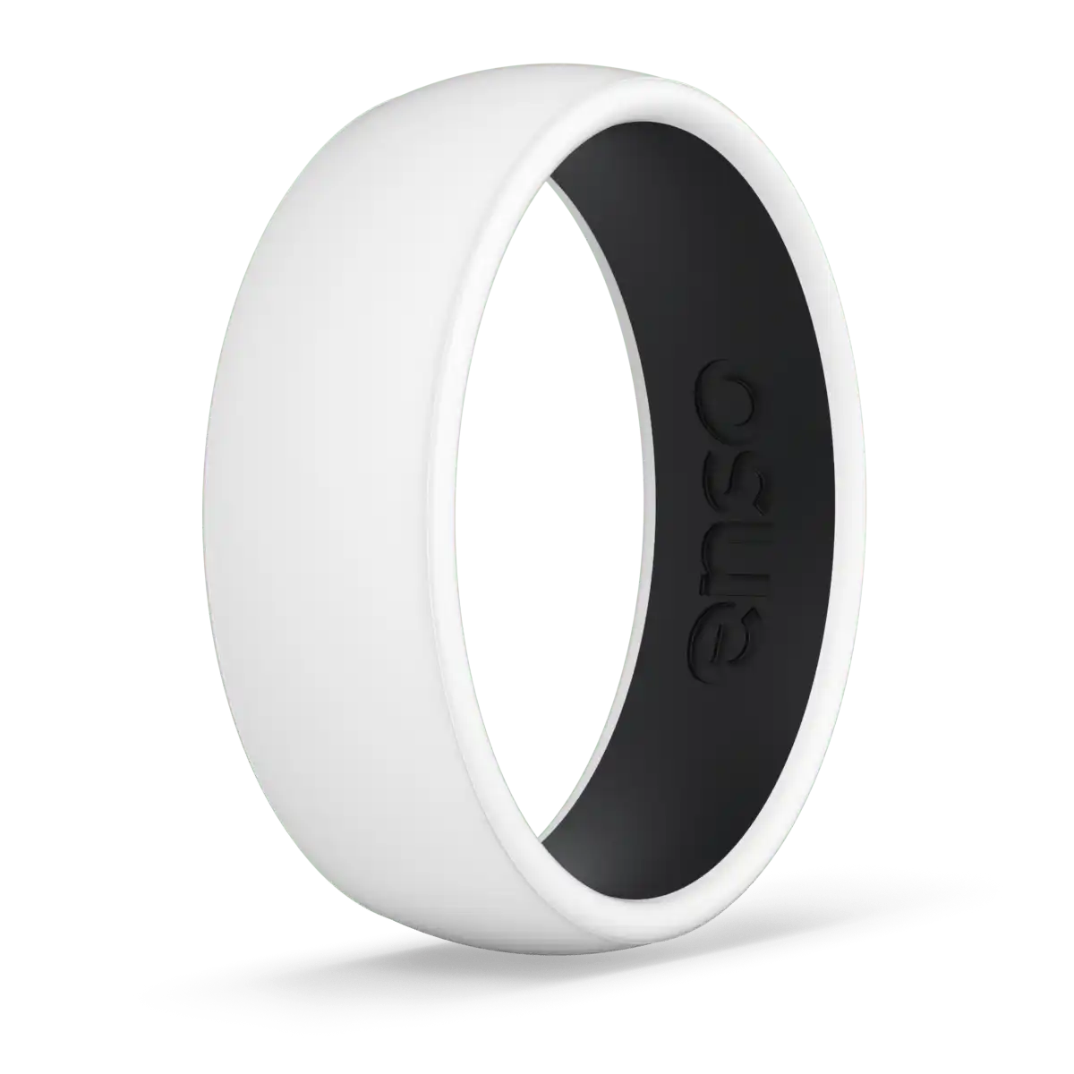 Dualtone Ring - White & Obsidian