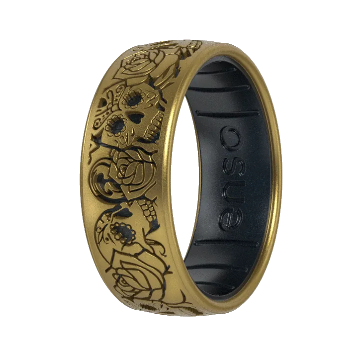 Skull Tango Ring - Antique Gold