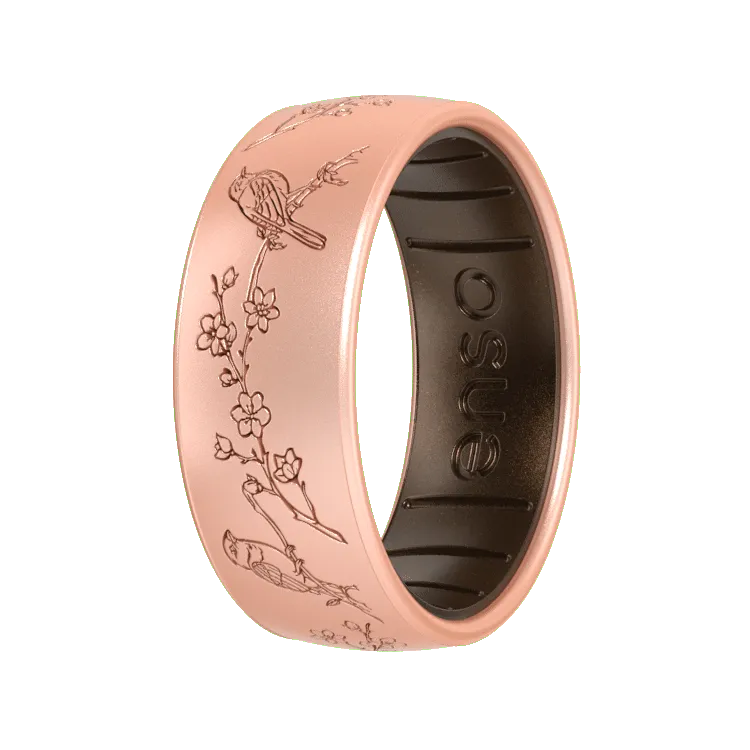 Birdsong Blossom Ring - Rose Gold