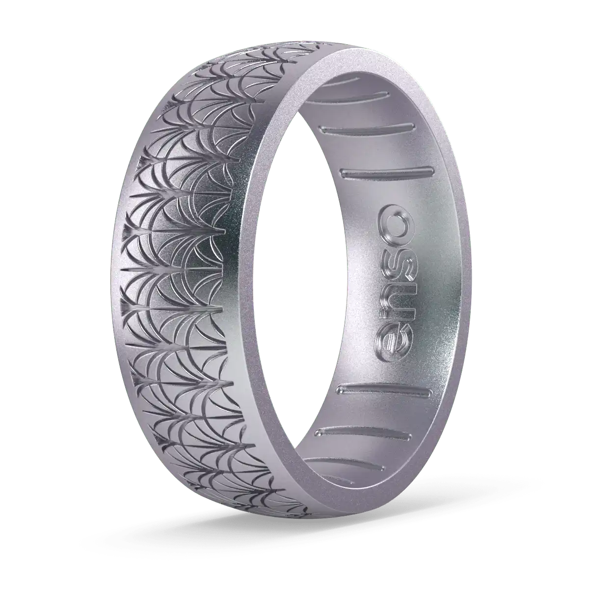 Deco Fans Ring - Icy Silver