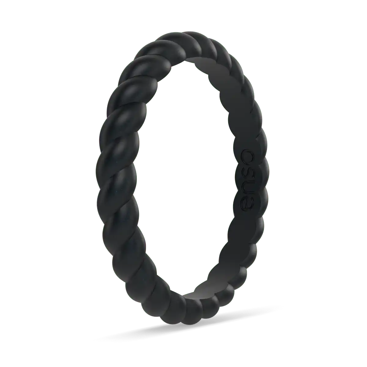 Braided Ring - Metallic Black