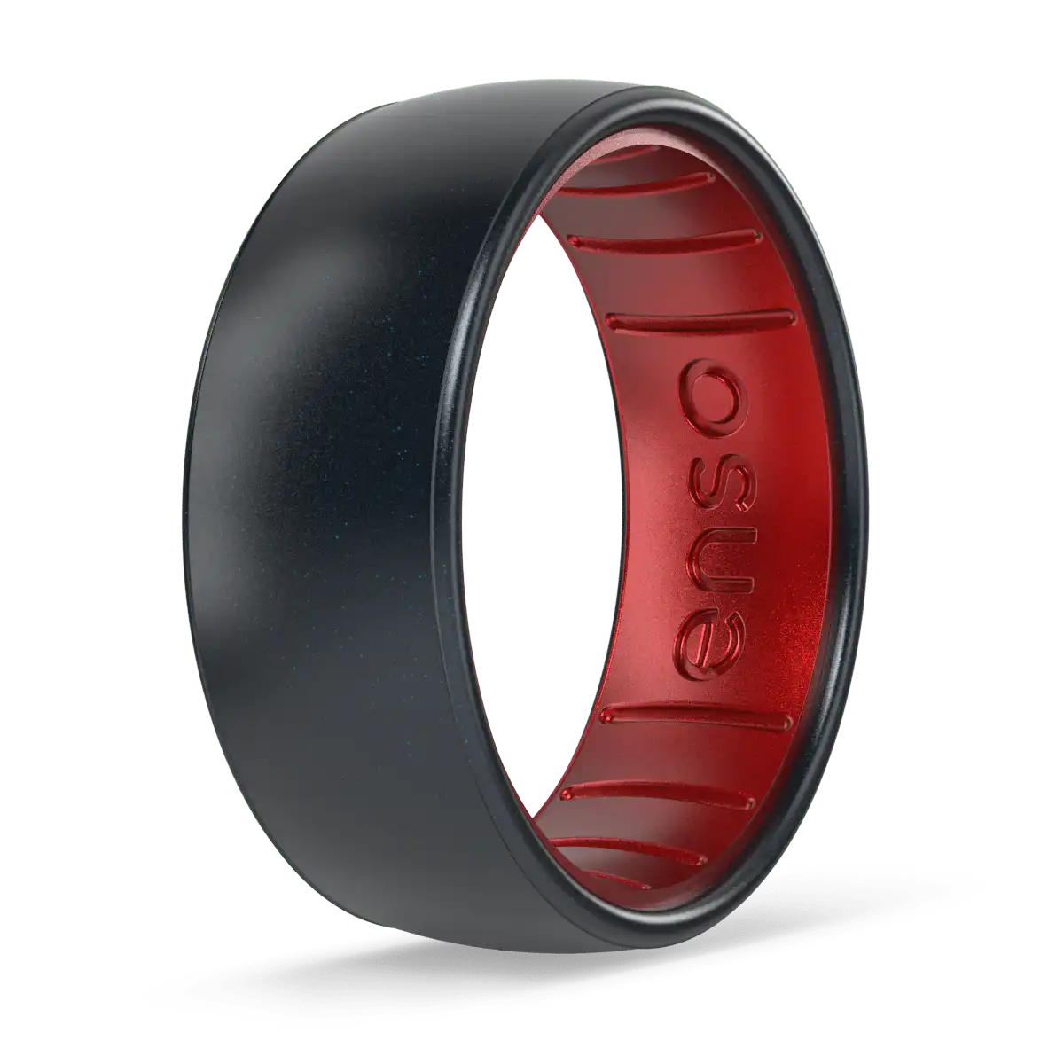 Metallic Dualtone Ring - Black Pearl & Ruby