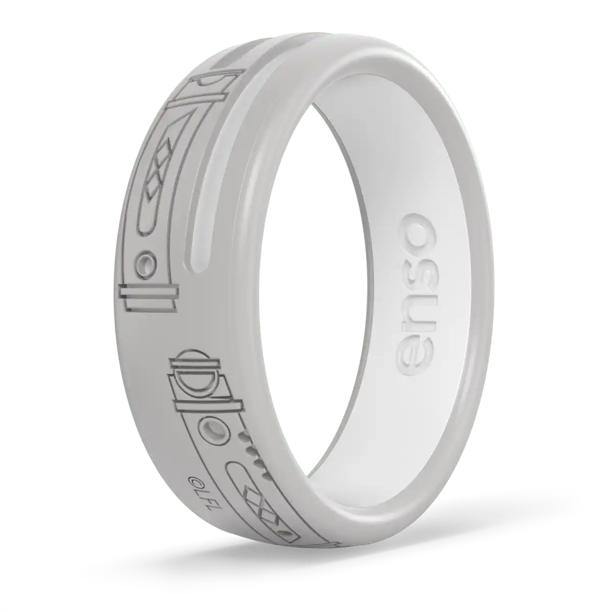 Ahsoka Tano™ Lightsaber™ Star Wars™ Ring - Light Gray