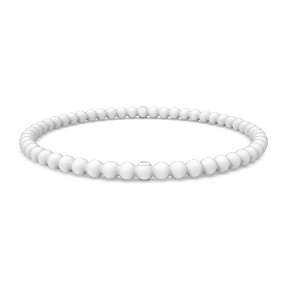 Beaded Bracelet - White