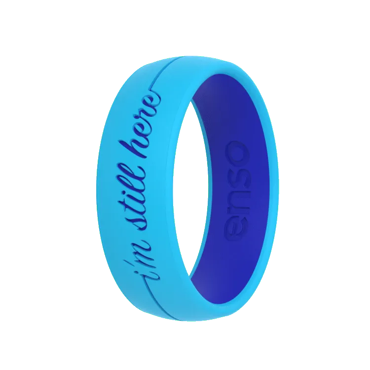 I'm Still Here Ring - Bright Blue