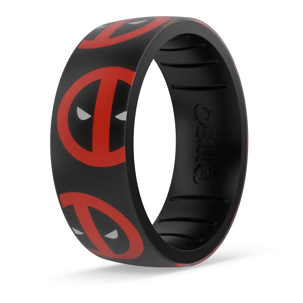 Masked Mayhem Deadpool Marvel Ring - Black