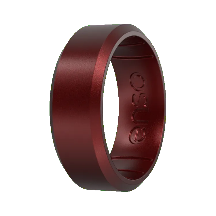 Elements Bevel Ring - Dark Ruby