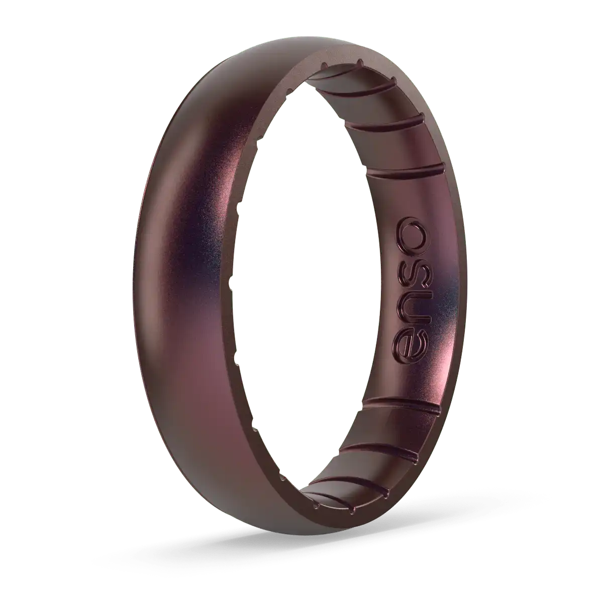 Thin Aura Ring - Velvet Nightfall