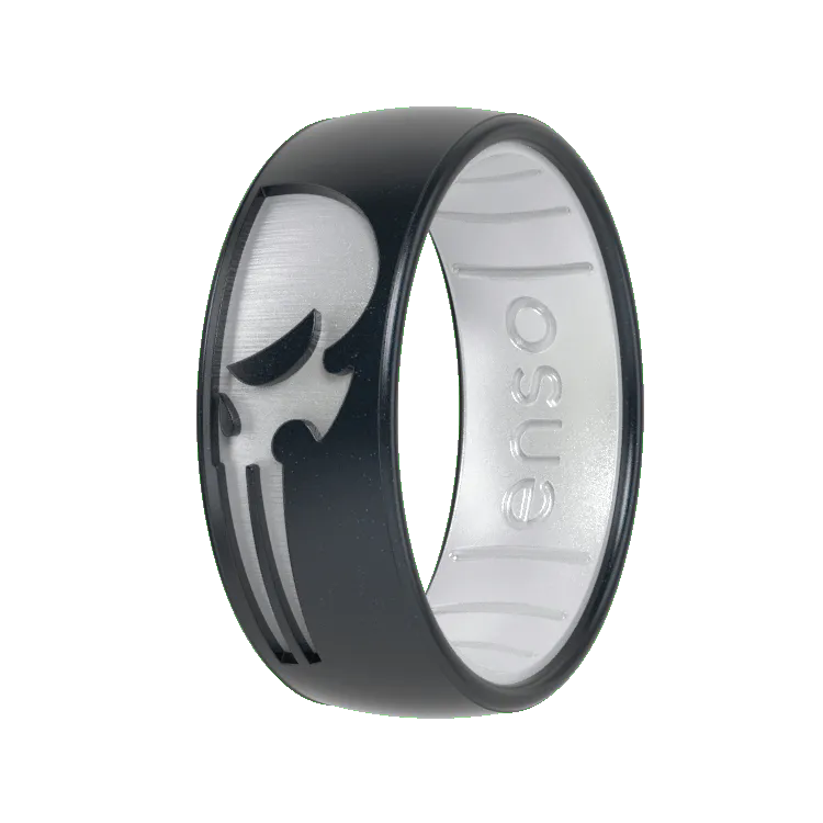 Punisher Marvel Ring - Black Pearl