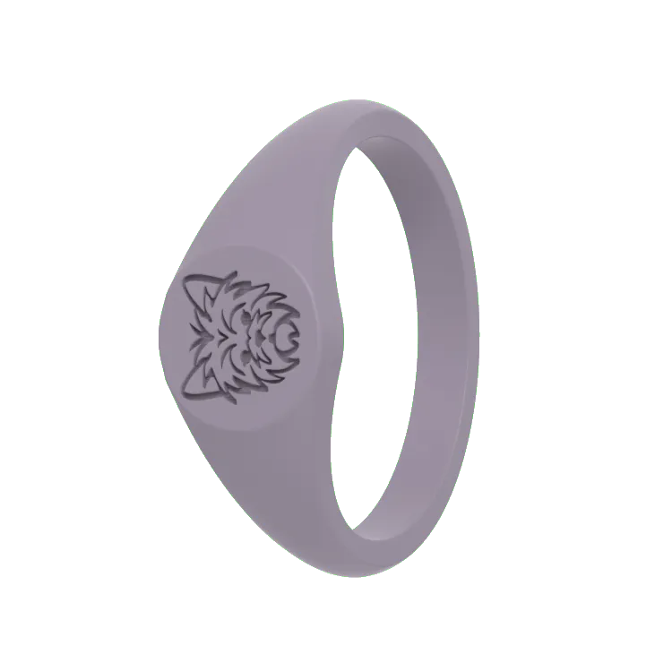 Yorkie Small Signet Ring