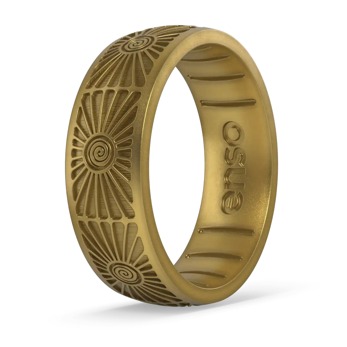Sunburst Spiral Ring - Antique Gold