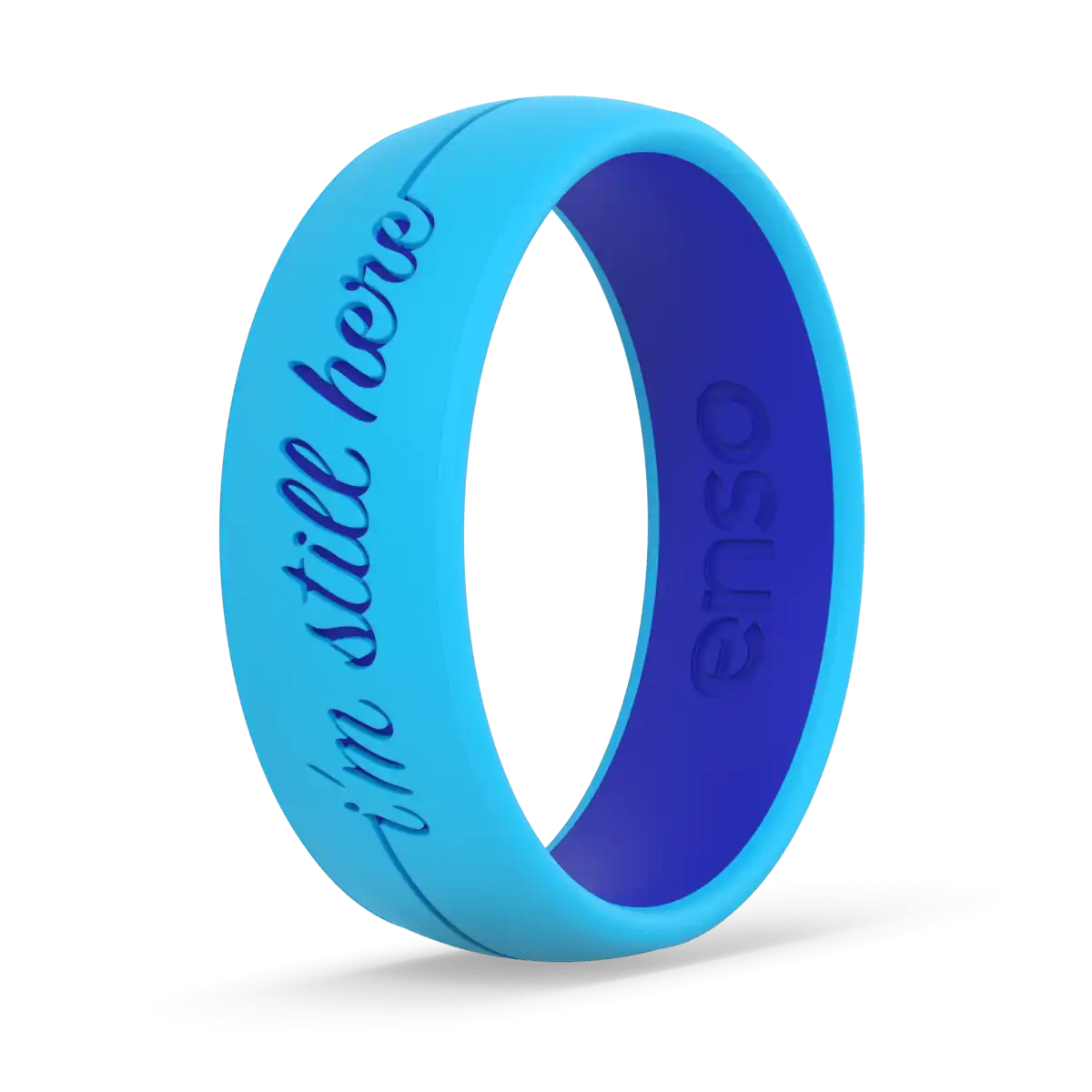 I'm Still Here Ring - Bright Blue